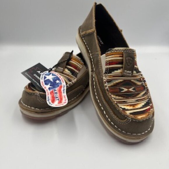Ariat Shoes - NEW Ariat Cruisers Brown Bomber‎ Chimayo Leather Women’s Slip On Shoes Size 6.5